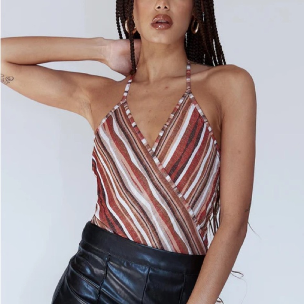 Sparkly Quinn Bodysuit Orange Multi